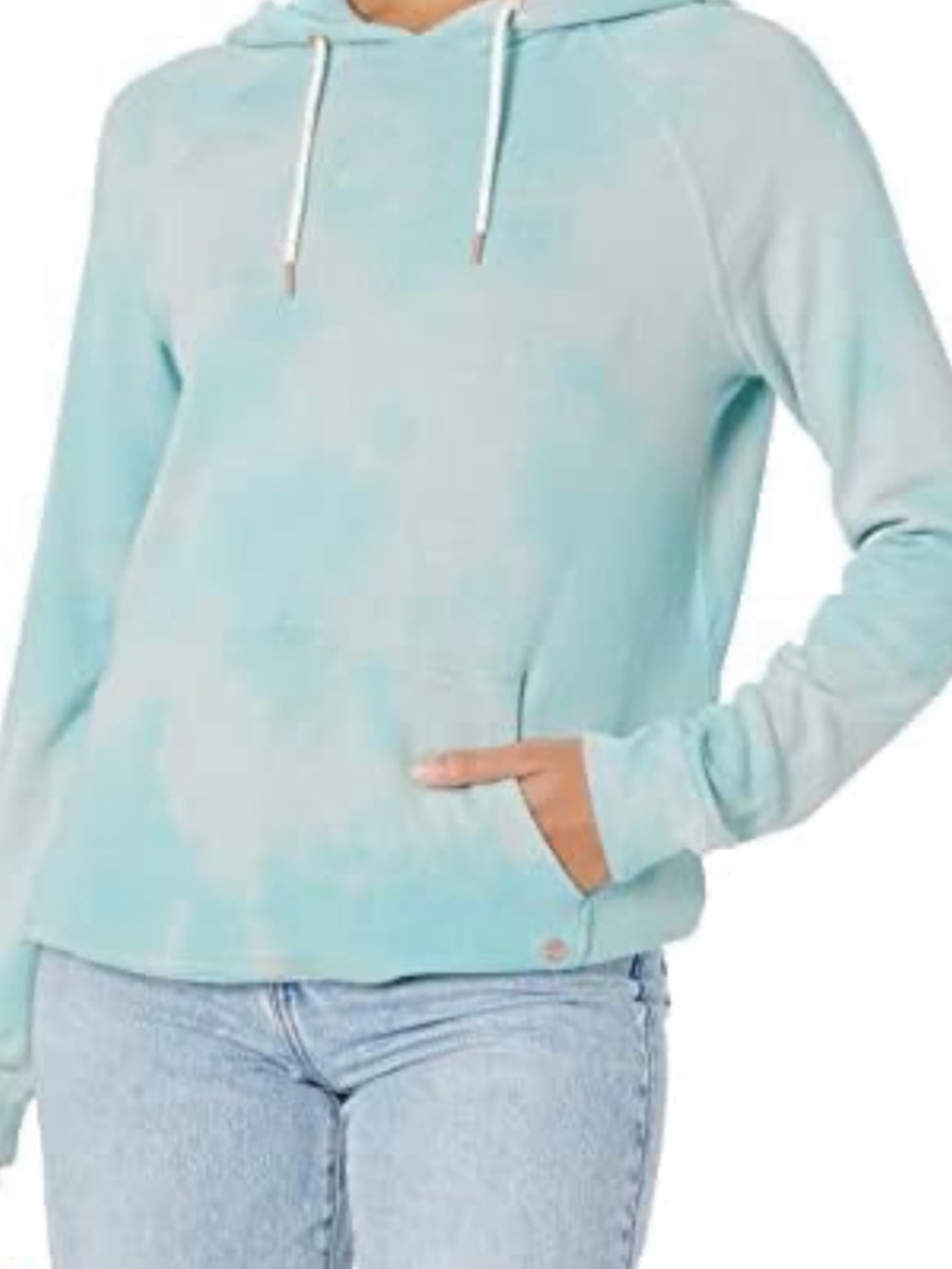 Volcom Lived in Lounge Super Soft Hoodie blueish turquoise unique finish